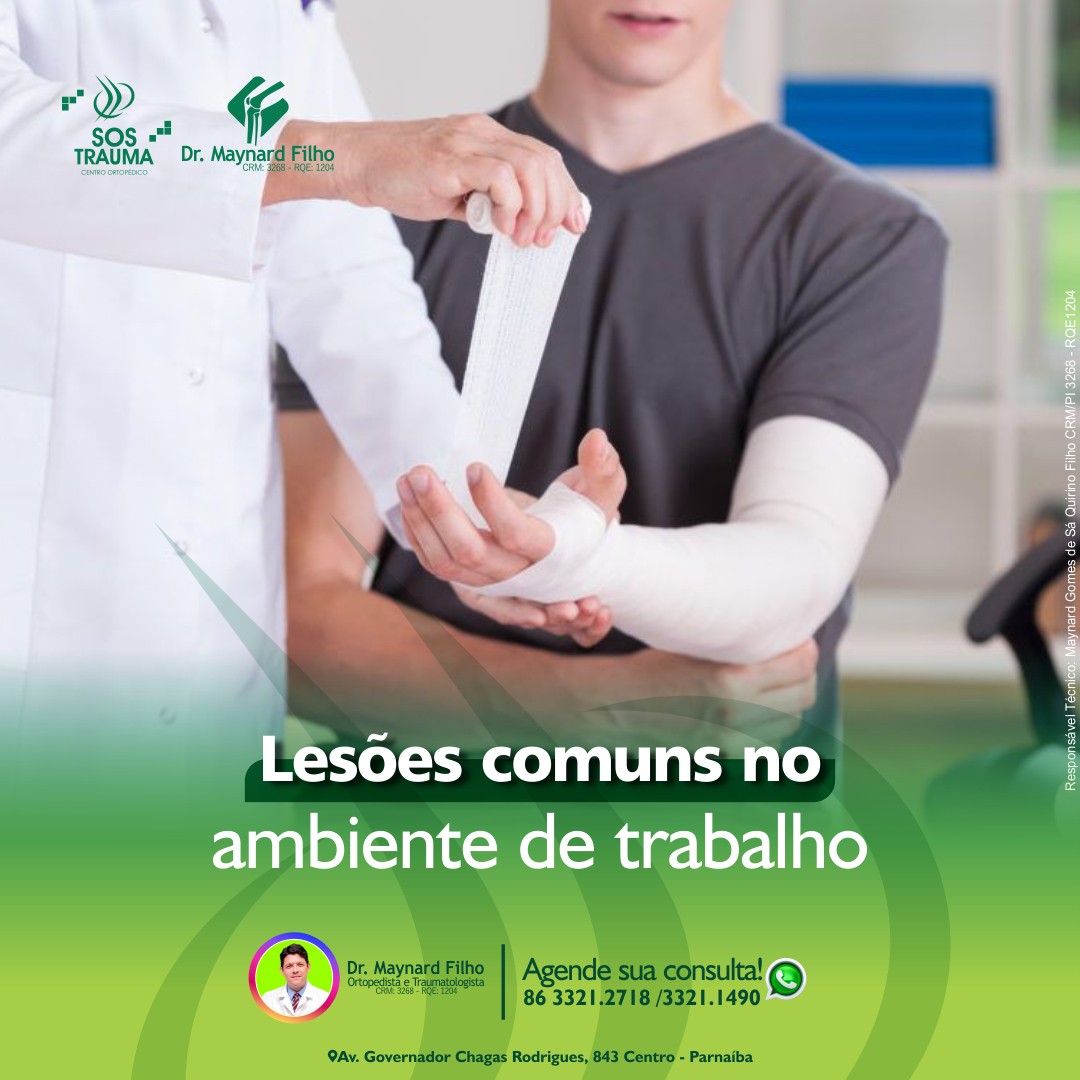 Leia mais sobre o artigo Lesões comuns no ambiente de trabalho